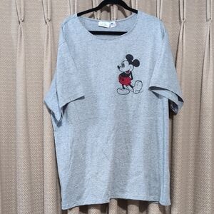 Vintage Women's Size 2X Bleema Micky Mouse Gray Short Sleeve T-shirt